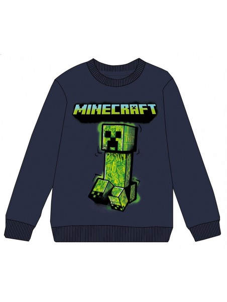 Chlapecká mikina Minecraft - tm. modrá