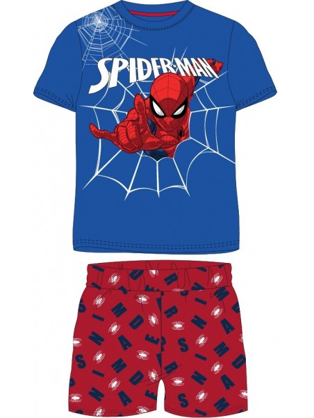Chlapecké letní pyžamo Spiderman MARVEL - modré