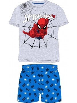 Chlapčenské letní pyžamo Spiderman MARVEL - šedé