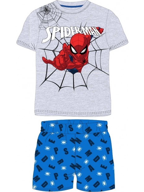 Chlapecké letní pyžamo Spiderman MARVEL - šedé