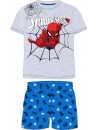 Krásné a pohodlné chlapecké pyžamo s motivem Spider-man MARVEL je vyrobené z příjemného materiálu. Horní díl v šedé barvě s obrázkem oblíbeného akčního hrdiny Spidermana má krátký rukáv. Pyžamové kalhoty k tomuto kompletu mají modrou barvu a krátké nohavice.