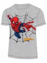 Chlapčenské tričko s krátkym rukávom Spiderman - šedé