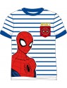 Chlapecké bavlněné tričko s krátkým rukávem Spiderman - modré