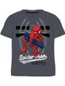 Chlapčenské bavlnené tričko s krátkym rukávom Spiderman - tm. šedé