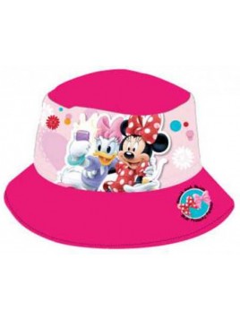 Dievčenský klobúčik Minnie Mouse a Daisy - tm. ružový
