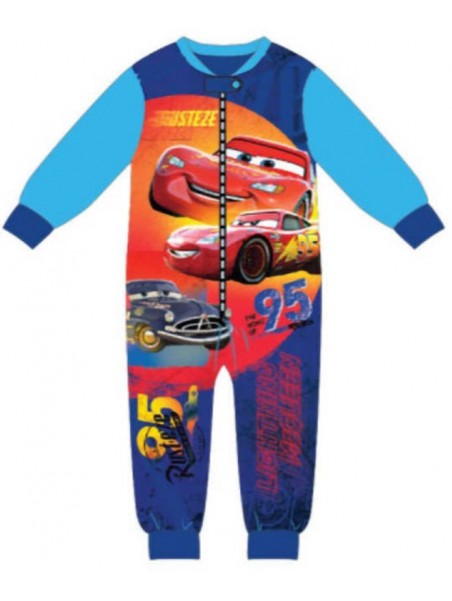 Chlapecké pyžamo overal Auta - Blesk McQueen - sv. modré