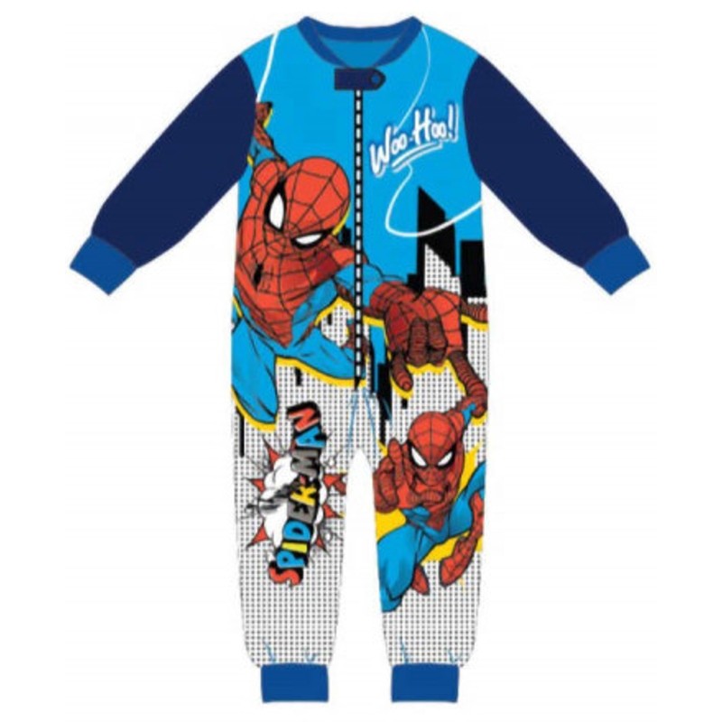 Chlapčenské pyžamo overal Spiderman MARVEL - tm. modré