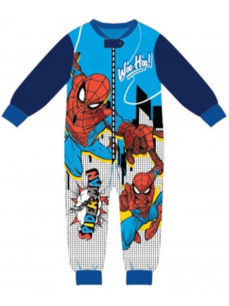 Chlapčenské pyžamo overal Spiderman MARVEL - tm. modré