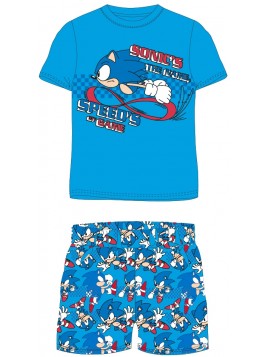 Chlapecké bavlněné letní pyžamo Ježek Sonic