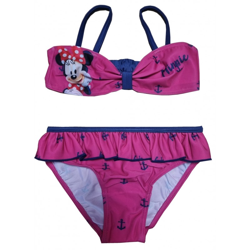 Dievčenské dvojdielne plavky Minnie Mouse - ružové