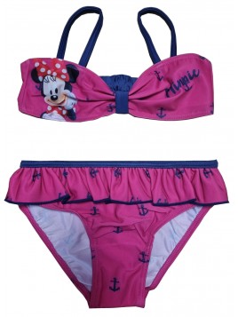 Dívčí dvoudílné plavky Minnie Mouse - růžové