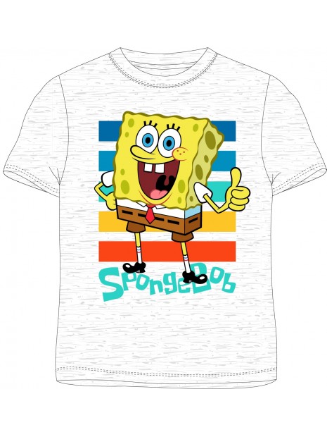 Dětské tričko s krátkým rukávem Spongebob - šedé
