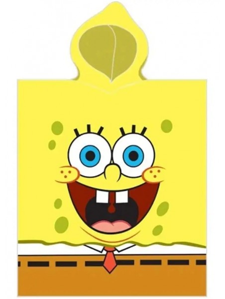 Dětské bavlněné pončo osuška s kapucí Spongebob