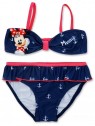 Dívčí dvoudílné plavky Minnie Mouse - tm.  modré