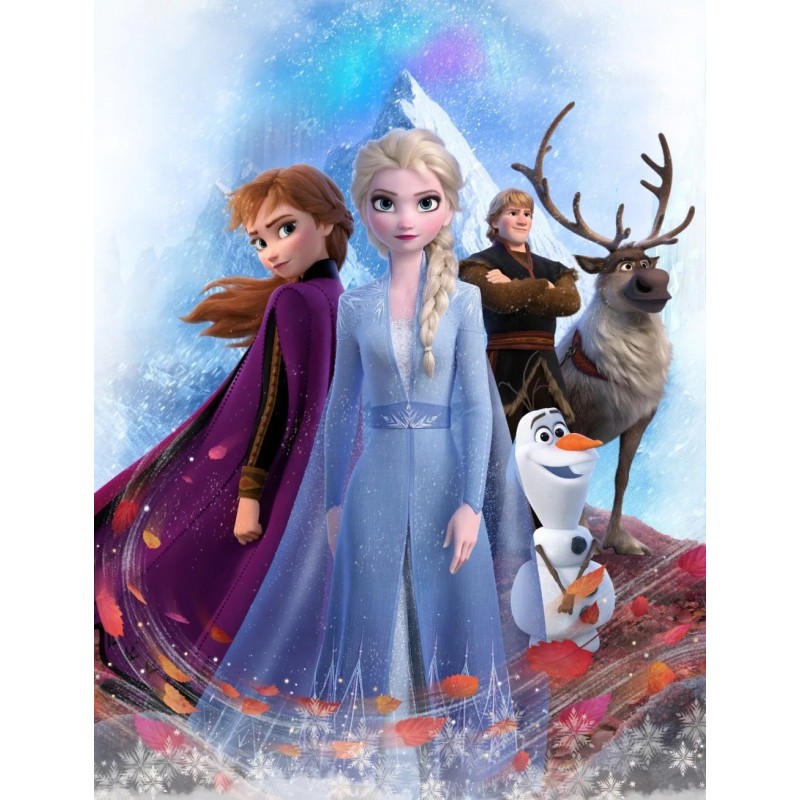 Veľká dievčenská fleecová deka Ľadové kráľovstvo / Frozen