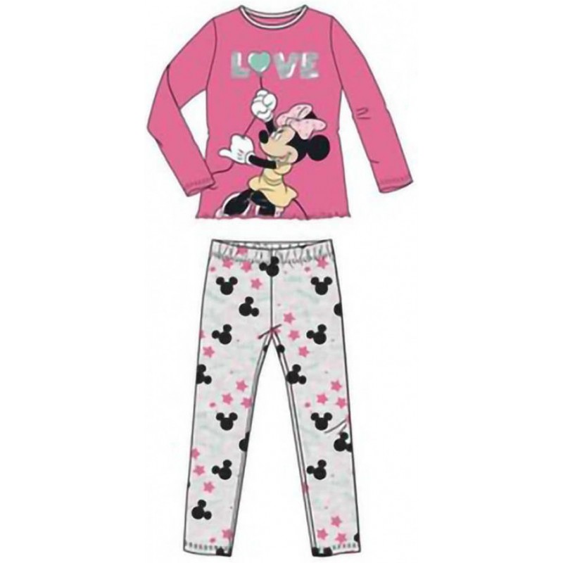 Dívčí bavlněné pyžamo Minnie Mouse Disney - růžové