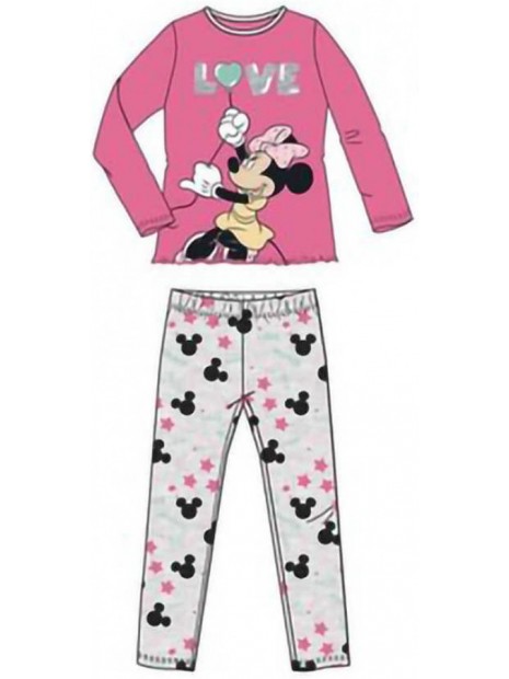 Dievčenské bavlnené pyžamo Minnie Mouse Disney - ružové