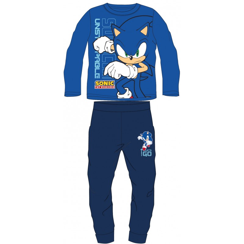 Chlapecké bavlněné pyžamo Ježek Sonic - modré