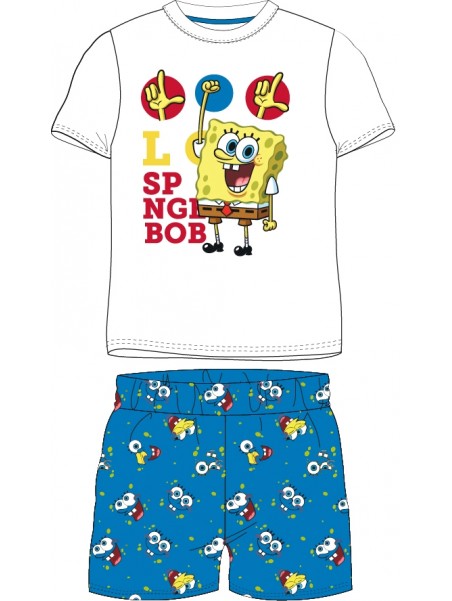 Dětské letní pyžamo Spongebob - modré