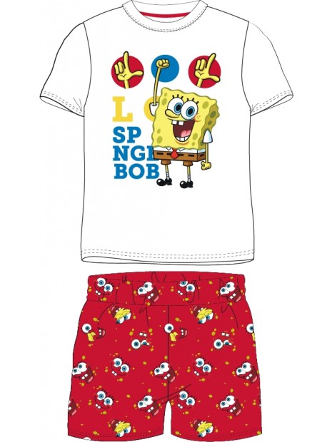 Detské bavlnené letné pyžamo Spongebob
