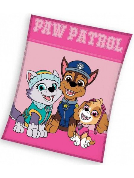 Dětská fleecová deka Tlapková patrola - Paw Patrol - růžová