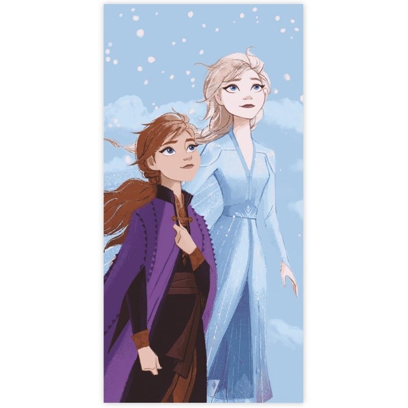 Dievčenská bavlnená osuška Ľadové kráľovstvo - Frozen - Elsa a Anna