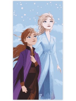 Dievčenská bavlnená osuška Ľadové kráľovstvo - Frozen - Elsa a Anna